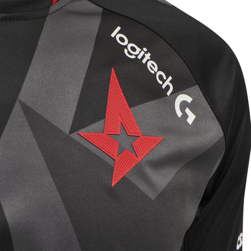 ASTRALIS 20/21 GAME JERSEY S/S_KIDS, BLACK W/LOGO ASTRALIS 20/21 GAME JERSEY S/S_KIDS, BLACK W/LOGO, packshot