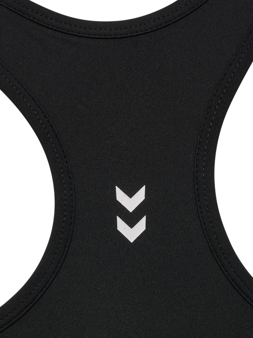 hmlPULSE LIGHT SUPPORT BRA, BLACK hmlPULSE LIGHT SUPPORT BRA, BLACK, packshot