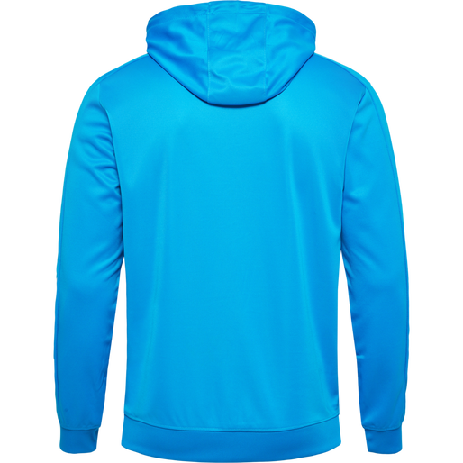 hmlPROMO POLY HOODIE, DIVA BLUE, packshot