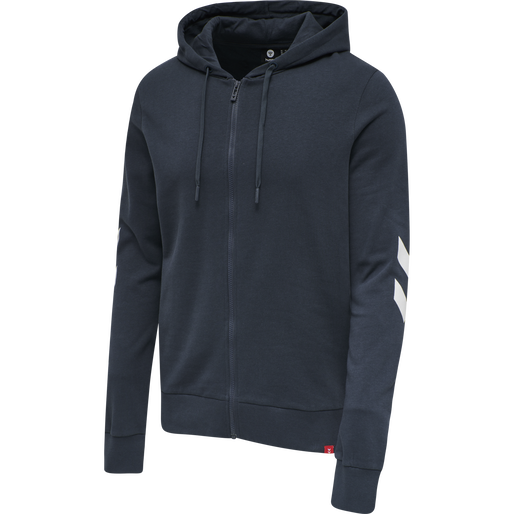 hmlLEGACY ZIP HOODIE, BLUE NIGHTS, packshot