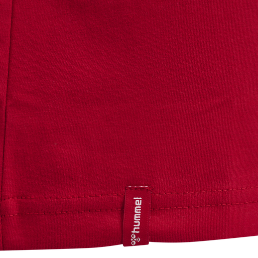 hmlRED BASIC T-SHIRT S/S KIDS, TANGO RED, packshot