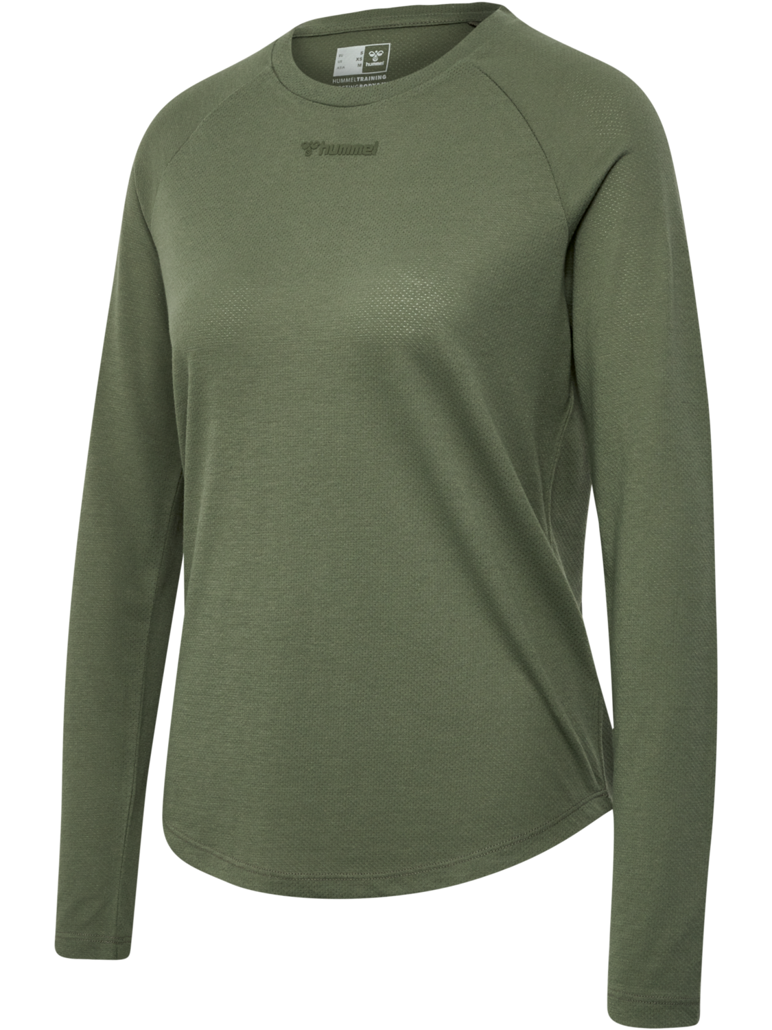 hmlMT VANJA T-SHIRT L/S, DEEP LICHEN GREEN, packshot