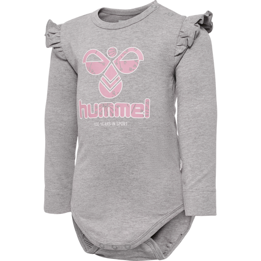 hmlDANA BODY L/S, GREY MELANGE, packshot