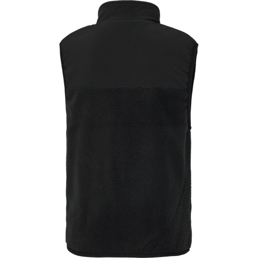 hmlPURE FLEECE VEST, BLACK, packshot
