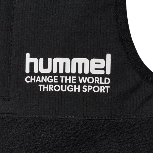 hmlPURE FLEECE VEST, BLACK, packshot