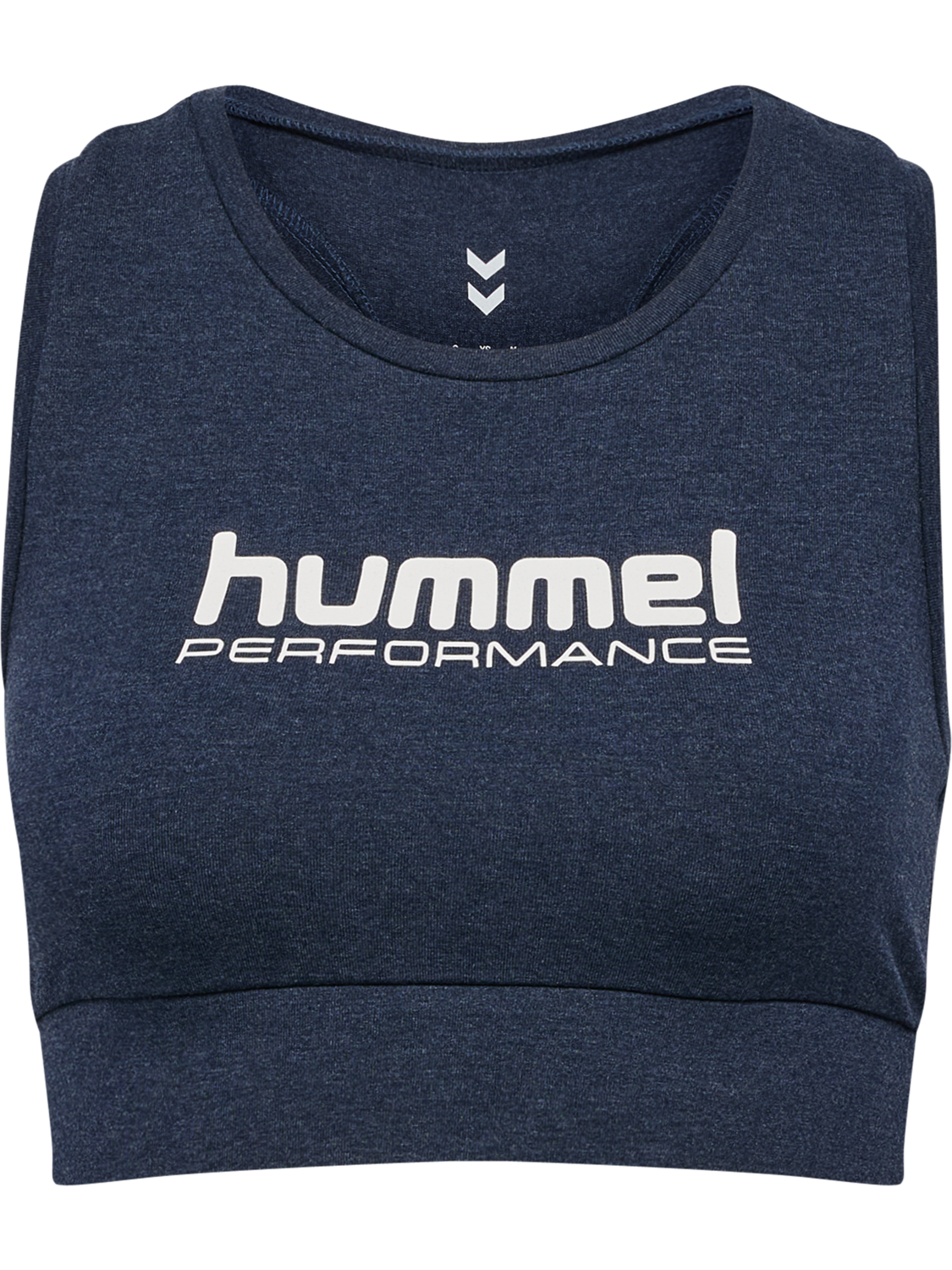 hmlPULSE LOGO LIGHT SUPPORT BRA, DRESS BLUE MELANGE, packshot