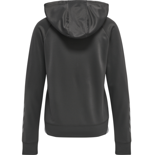 hmlGG12 ACTION ZIP HOODIE WOMAN, FORGED IRON, packshot