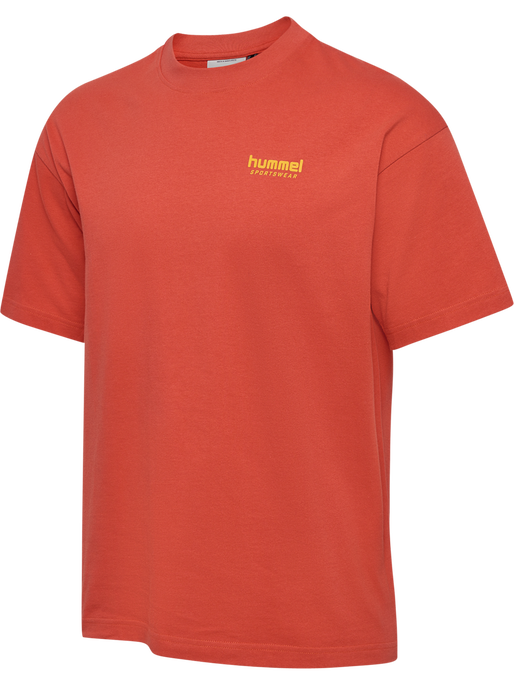 hmlLOOSE T-SHIRT S/S BEES STADIUM, PAPRIKA hmlLOOSE T-SHIRT S/S BEES STADIUM, PAPRIKA, packshot