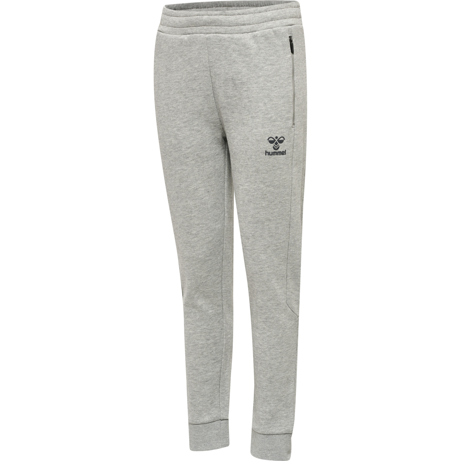 hmlOFFGRID PANTS KIDS, GREY MELANGE/FORGED IRON, packshot