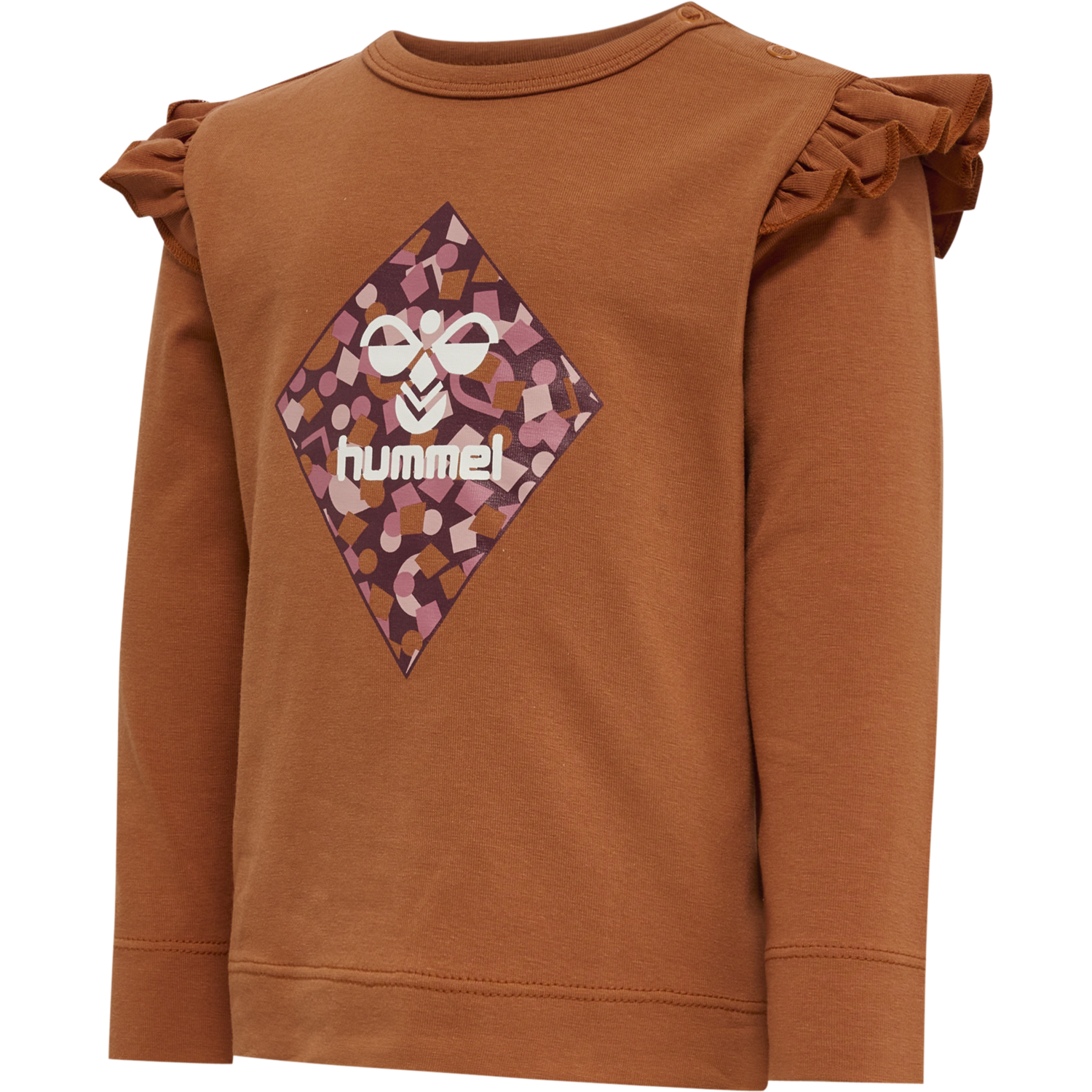 hmlCILJA T-SHIRT L/S, SIERRA, packshot