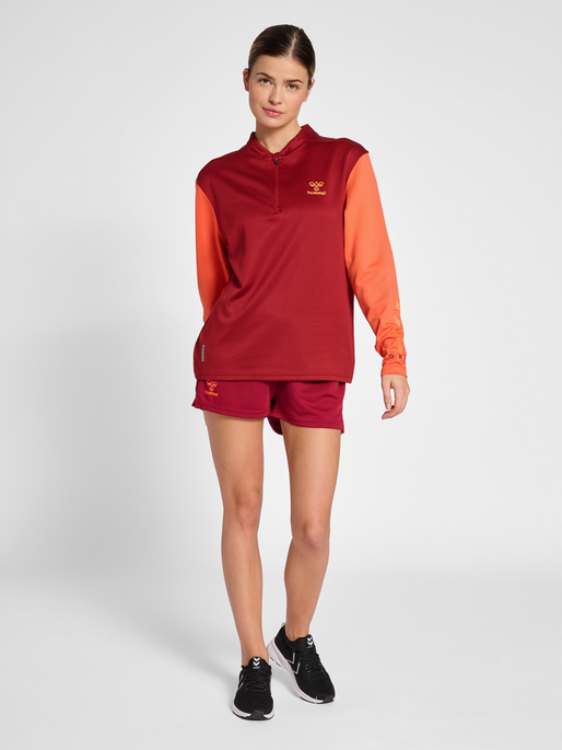 hmlONGRID 1/2 ZIP POLY SWEAT WO, 3135, model