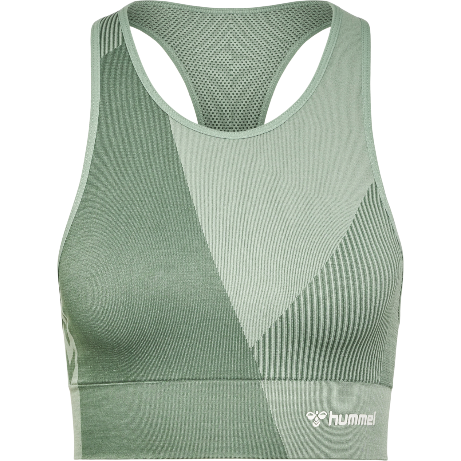 hmlMT UNITE SEAMLESS SPORTS TOP, LAUREL WREATH/LILY PAD, packshot