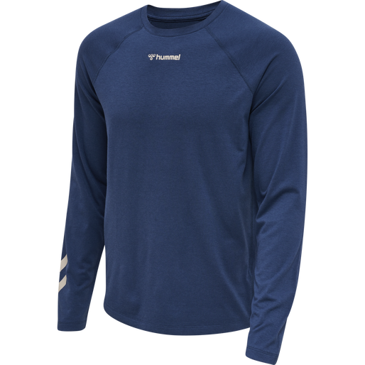 hmlMT LAZE T-SHIRT L/S, INSIGNIA BLUE hmlMT LAZE T-SHIRT L/S, INSIGNIA BLUE, packshot