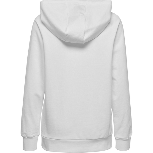 HUMMEL GO COTTON ZIP HOODIE WOMAN, WHITE, packshot