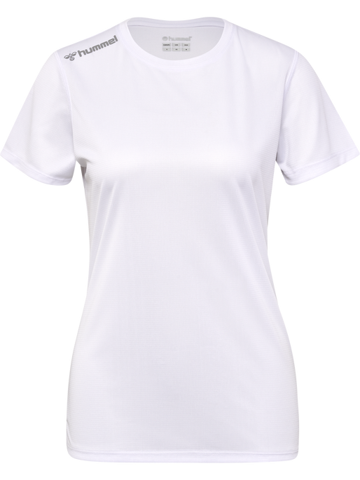 hmlRUN JERSEY S/S WOMAN, WHITE, packshot