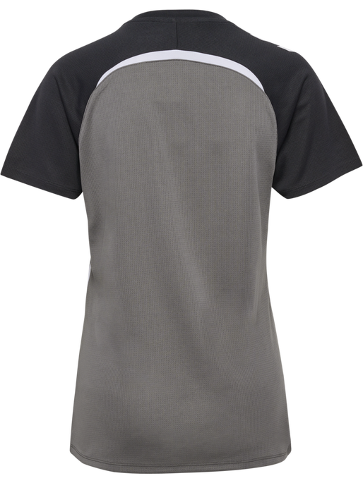 hmlLEAD 2.0 JERSEY S/S WOMAN, STEEL GRAY/ASPHALT, packshot