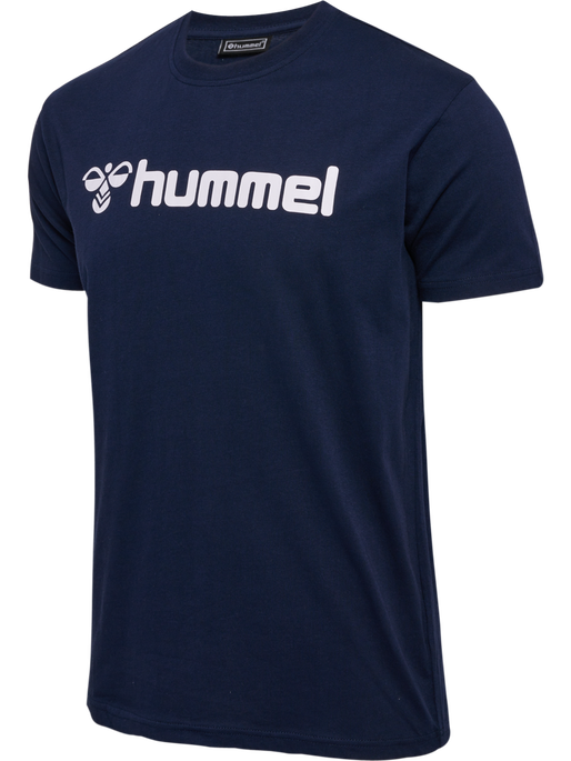 hmlMOVER COTTON T-SHIRT S/S, MARINE, packshot
