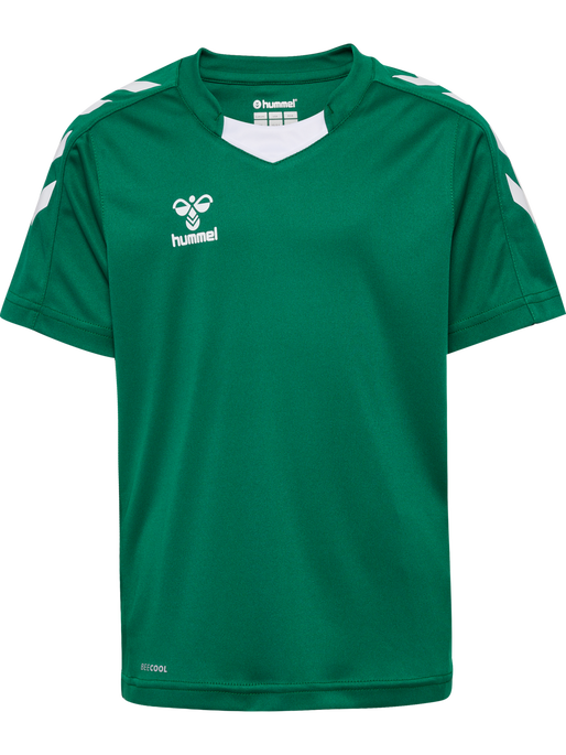 hmlCORE XK POLY JERSEY S/S KIDS, EVERGREEN, packshot
