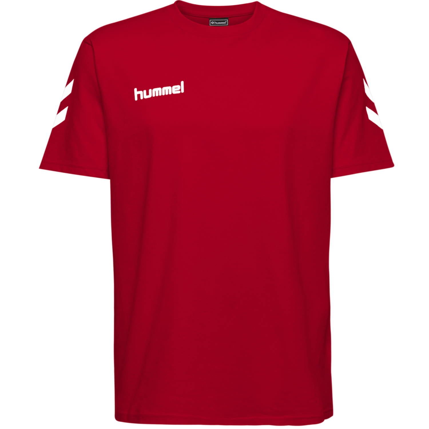HUMMEL GO KIDS COTTON T-SHIRT S/S, TRUE RED, packshot