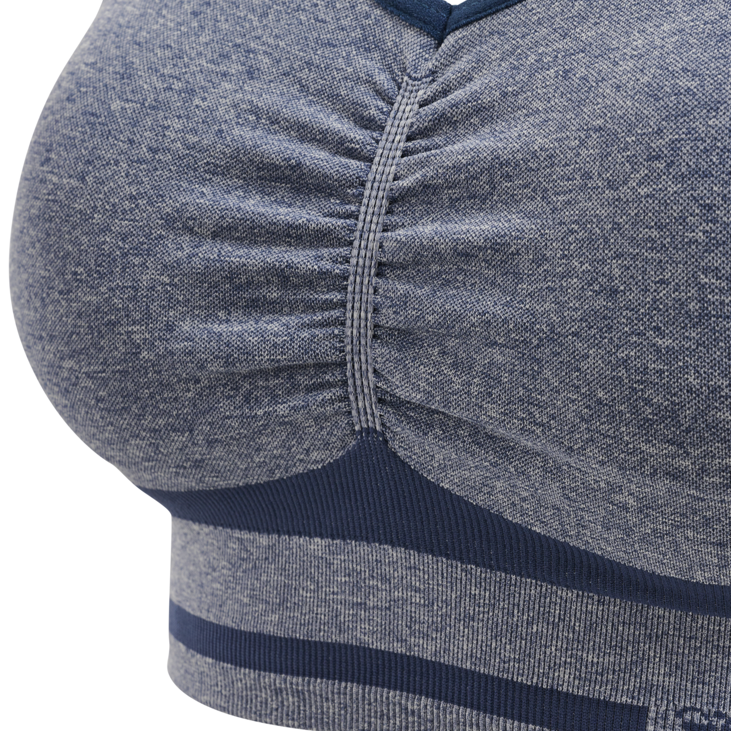 hmlMT LULU SEAMLESS SCRUNCH BRA, INSIGNIA BLUE MELANGE, packshot