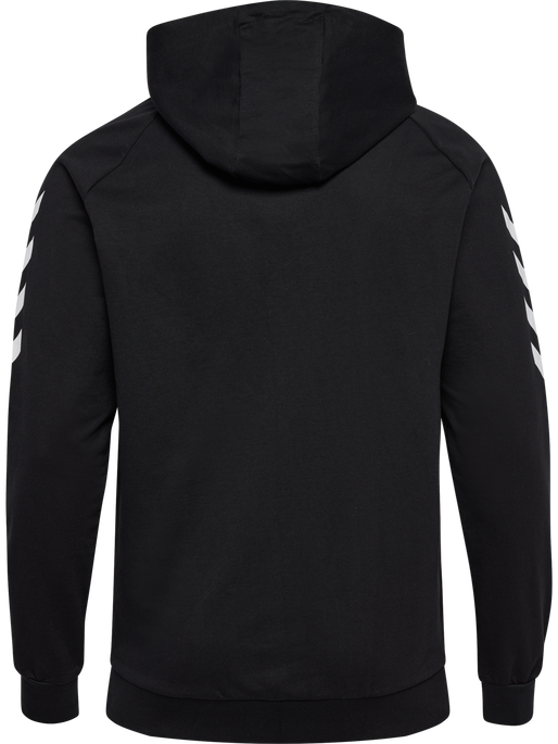 HMLGO COTTON HOODIE, BLACK, packshot
