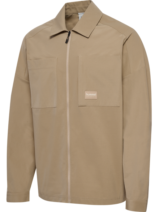 hmlSORONA LOOSE OVERSHIRT, CORNSTALK hmlSORONA LOOSE OVERSHIRT, CORNSTALK, packshot