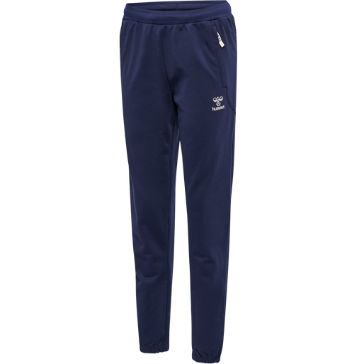 hmlMOVE GRID COTTON PANTS WOMAN, MARINE hmlMOVE GRID COTTON PANTS WOMAN, MARINE, packshot