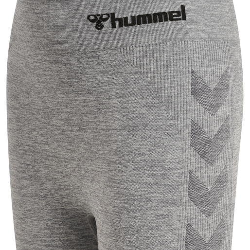 hmlCI JUNIOR SEAMLESS TIGHTS, GREY MELANGE, packshot