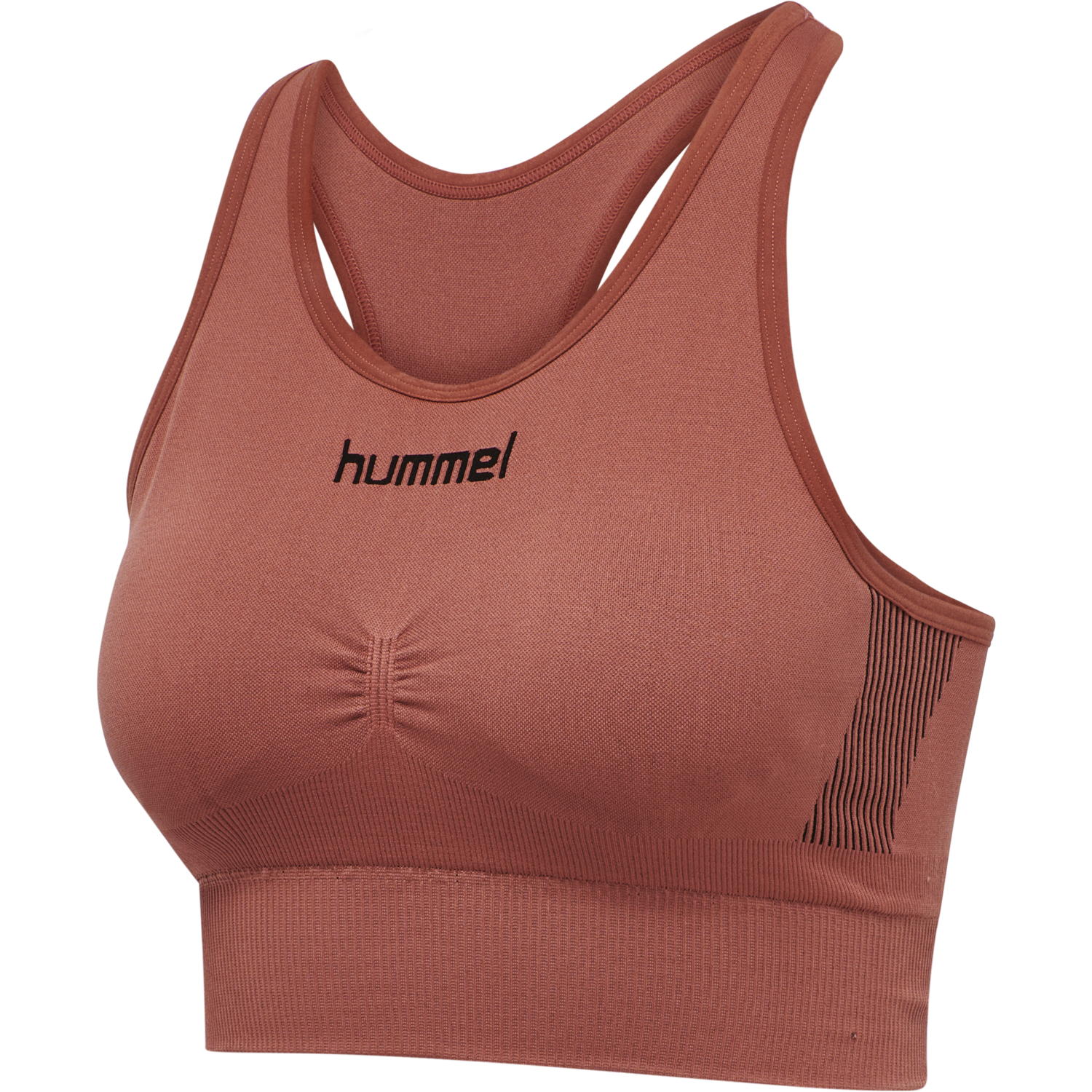 HUMMEL FIRST SEAMLESS BRA WOMAN, MARSALA, packshot