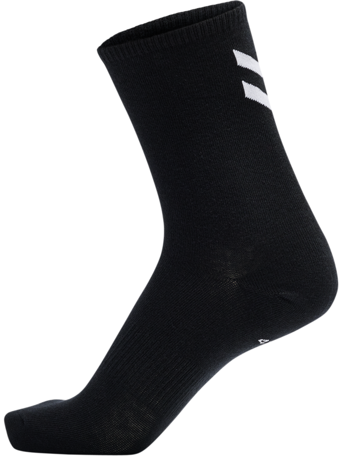 hmlCHEVRON 3-PACK SOCKS, BLACK, packshot