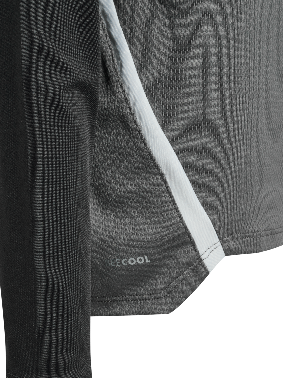 hmlLEAD 2.0 HALF ZIP KIDS, STEEL GRAY/ASPHALT, packshot