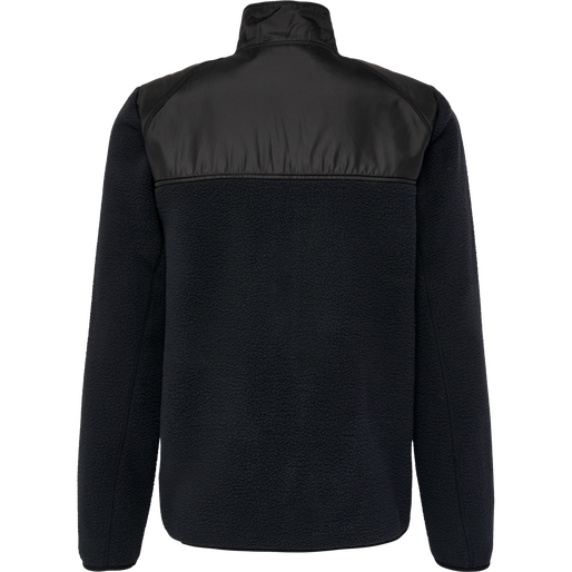 hmlLGC THEO FLEECE JACKET, BLACK, packshot