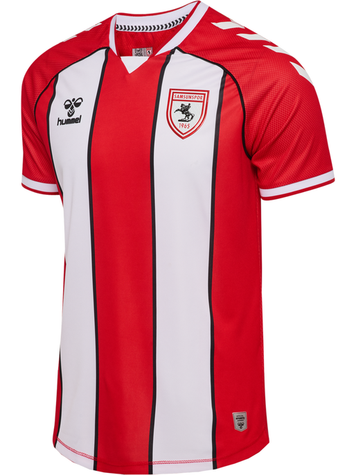 SAMSUNSPOR STRIPED JERSEY S/S 24/25, TRUE RED/WHITE SAMSUNSPOR STRIPED JERSEY S/S 24/25, TRUE RED/WHITE, packshot
