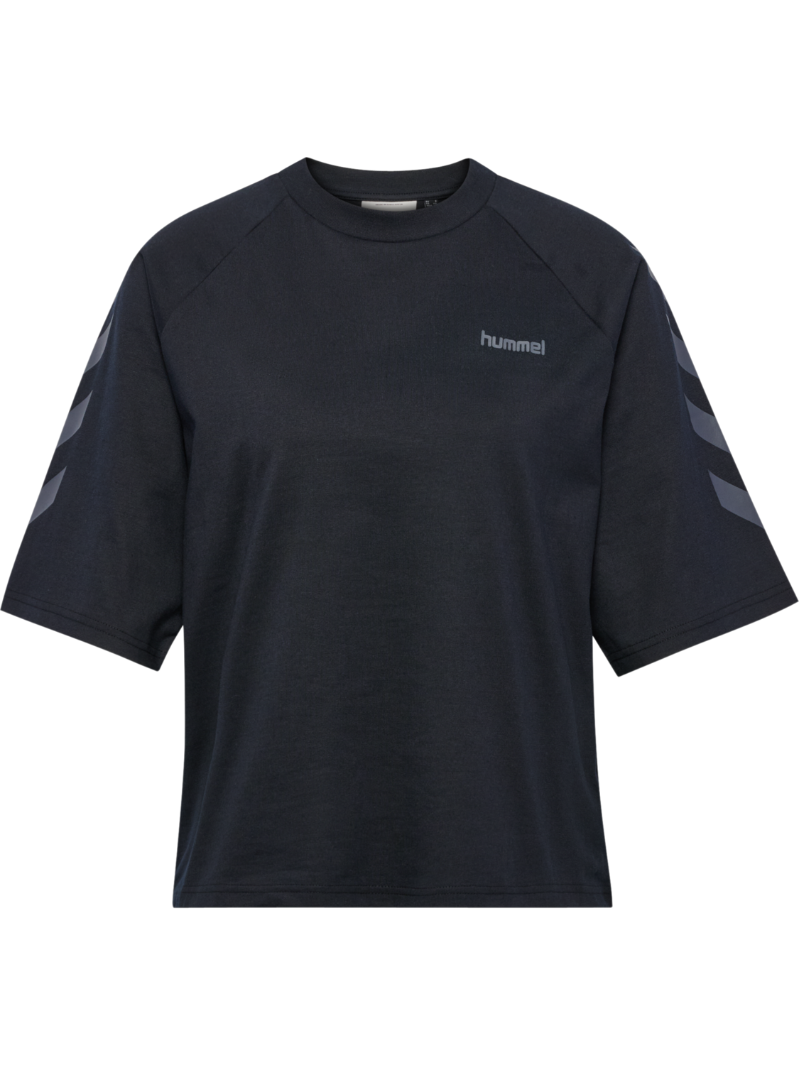 hmlKEEPER CHEVRON W T-SHIRT S/S, BLACK, packshot