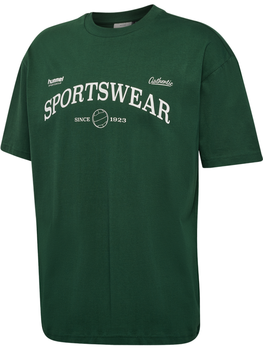 hmlLOOSE TEE S/S CLUB SPORTSWEAR, DARK GREEN hmlLOOSE TEE S/S CLUB SPORTSWEAR, DARK GREEN, packshot