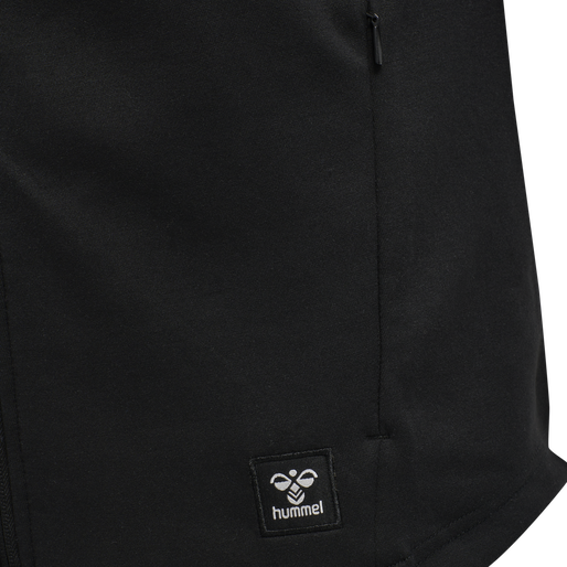 hmlTROPPER ZIP HOODIE, BLACK, packshot