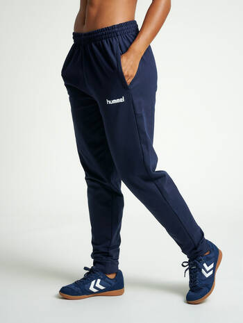 HUMMEL GO COTTON PANT, MARINE, model