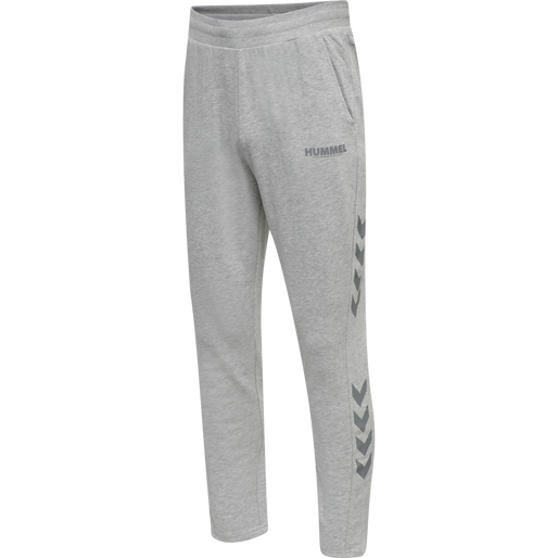 hmlLEGACY TAPERED PANTS, GREY MELANGE, packshot