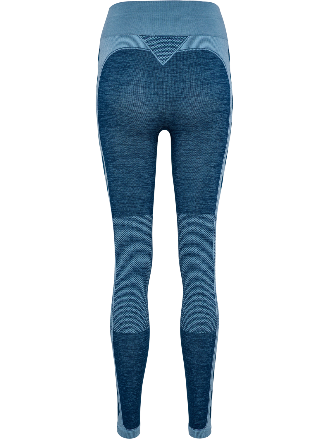 hmlCLEA SEAMLESS MID WAIST TIGHTS, NAVY PEONY/FADED DENIM, packshot