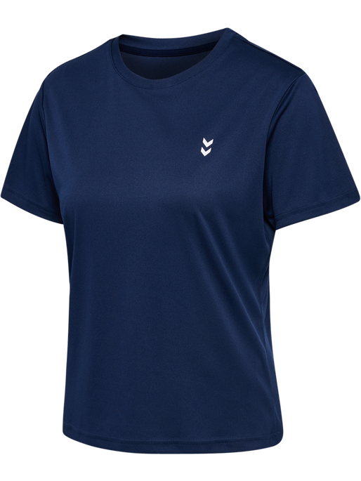 hmlPULSE TRAINING W T-SHIRT S/S, DRESS BLUES, packshot