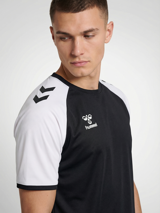 hmlMATCH LEAGUE JERSEY S/S, BLACK/WHITE, model