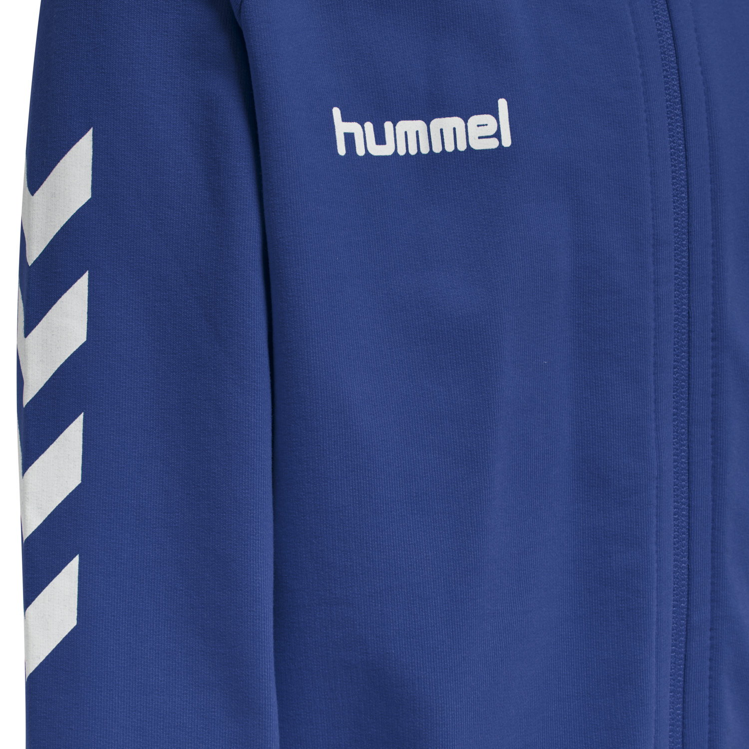 HUMMEL GO KIDS COTTON ZIP HOODIE, TRUE BLUE, packshot