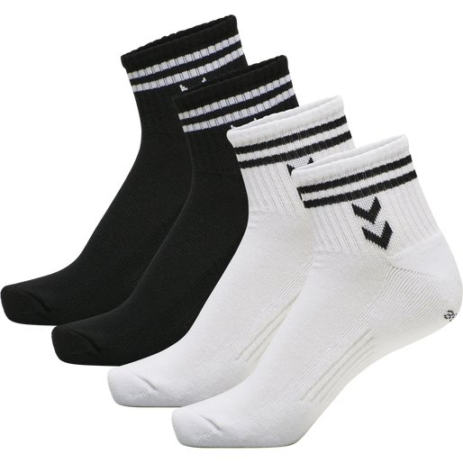 hmlSTRIPE 4-PACK MID CUT SOCKS MIX, 9124, packshot