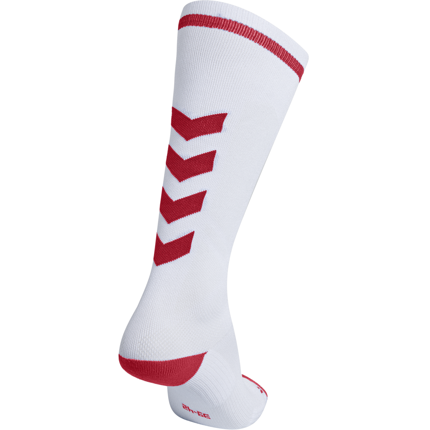 ELITE INDOOR SOCK HIGH, WHITE/TRUE RED, packshot