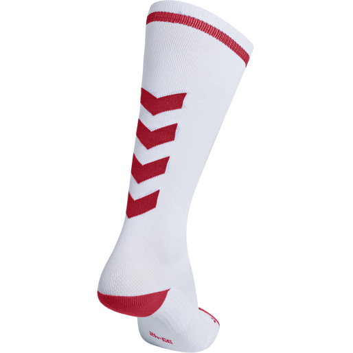 ELITE INDOOR SOCK HIGH, WHITE/TRUE RED, packshot
