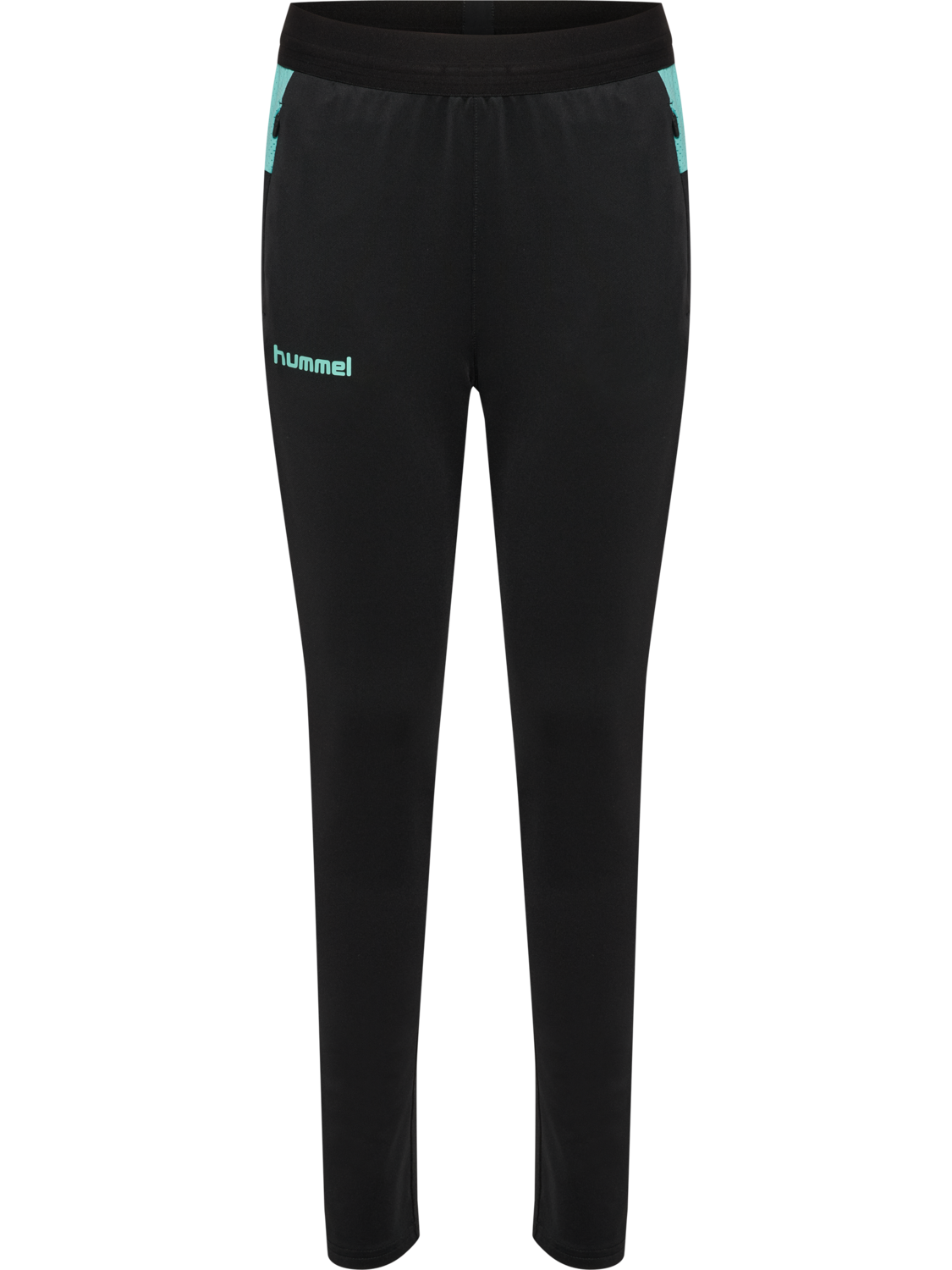 hmlBLAZE 2.0 TRAINING PANTS KIDS, BLACK/POOL BLUE, packshot