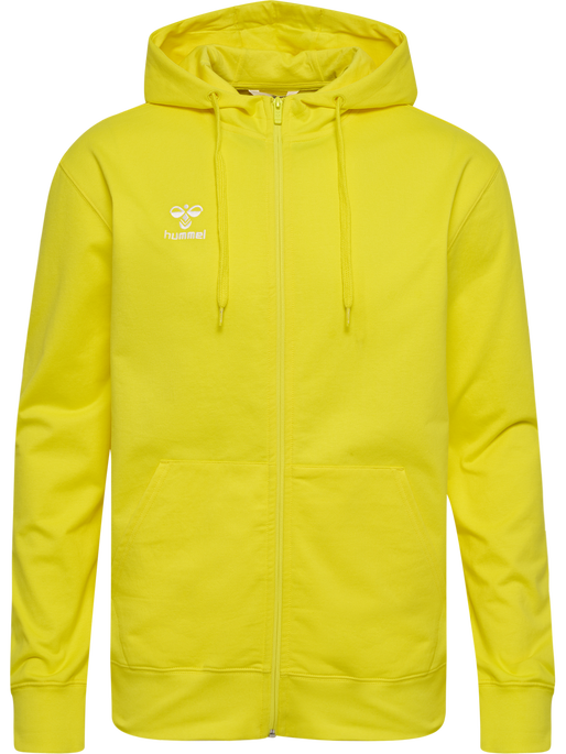 hmlGO 2.0 ZIP HOODIE, BLAZING YELLOW hmlGO 2.0 ZIP HOODIE, BLAZING YELLOW, packshot
