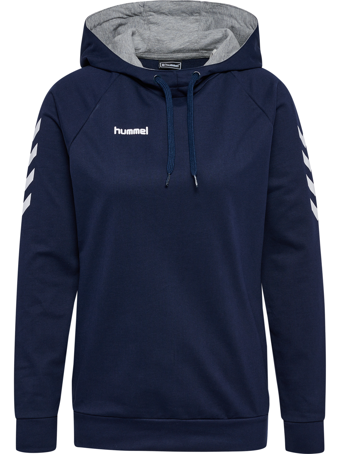 HUMMEL GO COTTON HOODIE WOMAN, MARINE, packshot