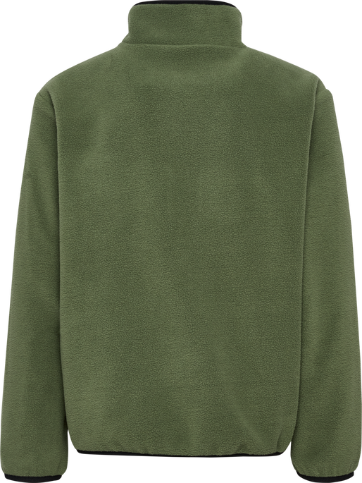 hmlJR FLEECE ZIP JACKET, OLIVINE hmlJR FLEECE ZIP JACKET, OLIVINE, packshot