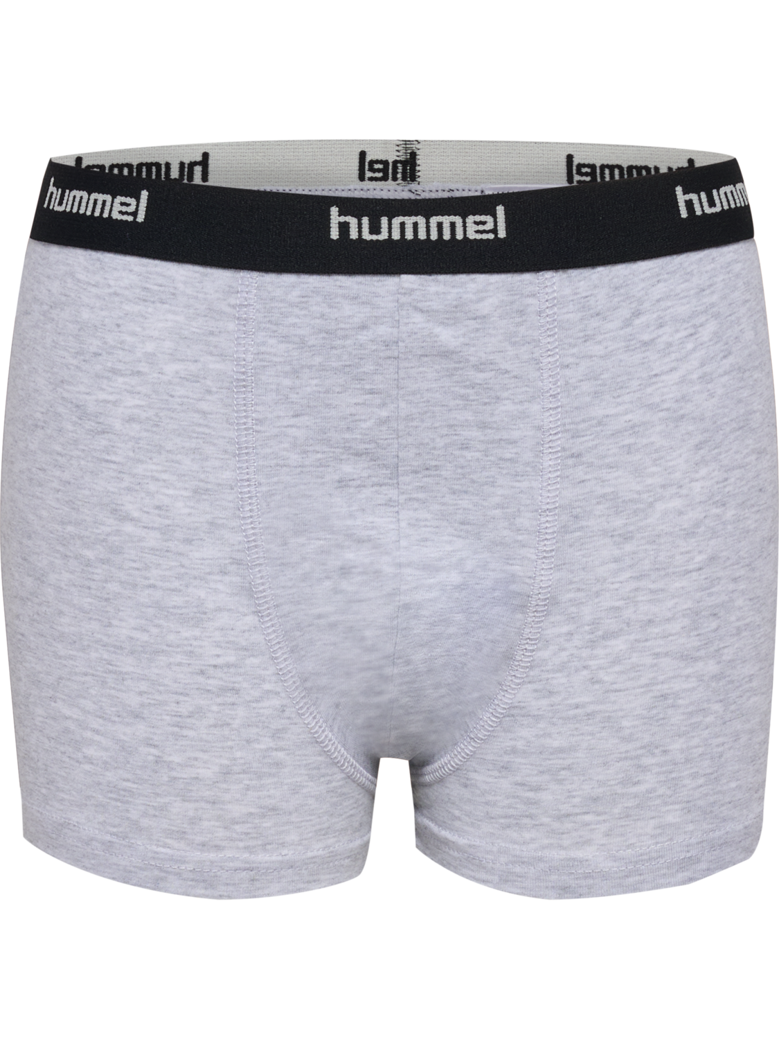hmlJR NALLE BOXERS 3 PACK, GREY MELANGE/DRESS BLUES/BLACK, packshot